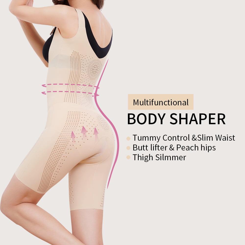 Full-Body Shaping Bodysuit with Caffeine & Negative Ion Technology