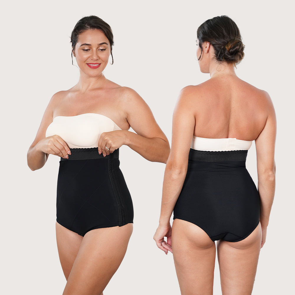 High-Back Shapewear Brief (Bikini Length) | Tummy Control & Back Support