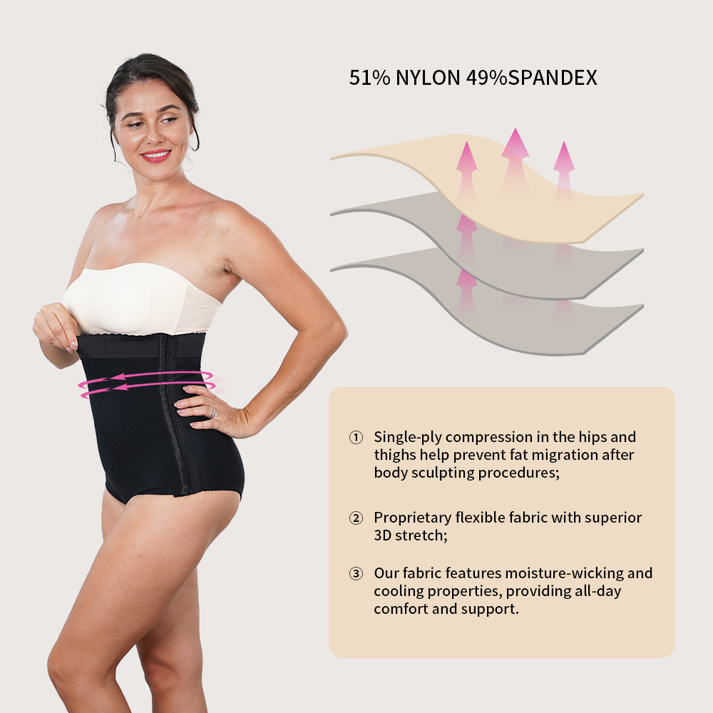 High-Back Shapewear Brief (Bikini Length) | Tummy Control & Back Support