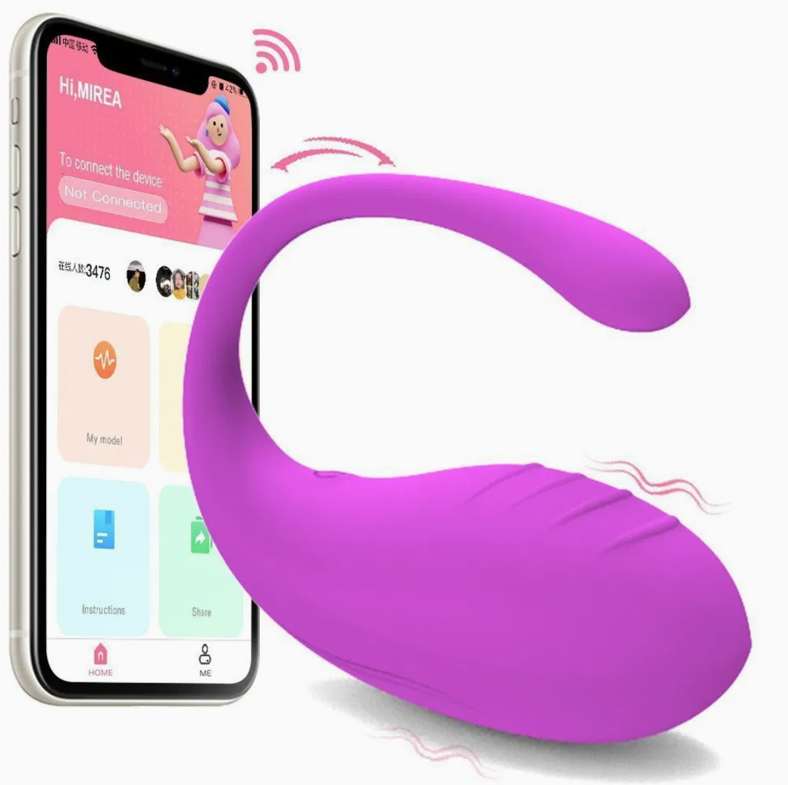 Vibrator Wireless Control Female  Toy for Women Silicone Adult Toy