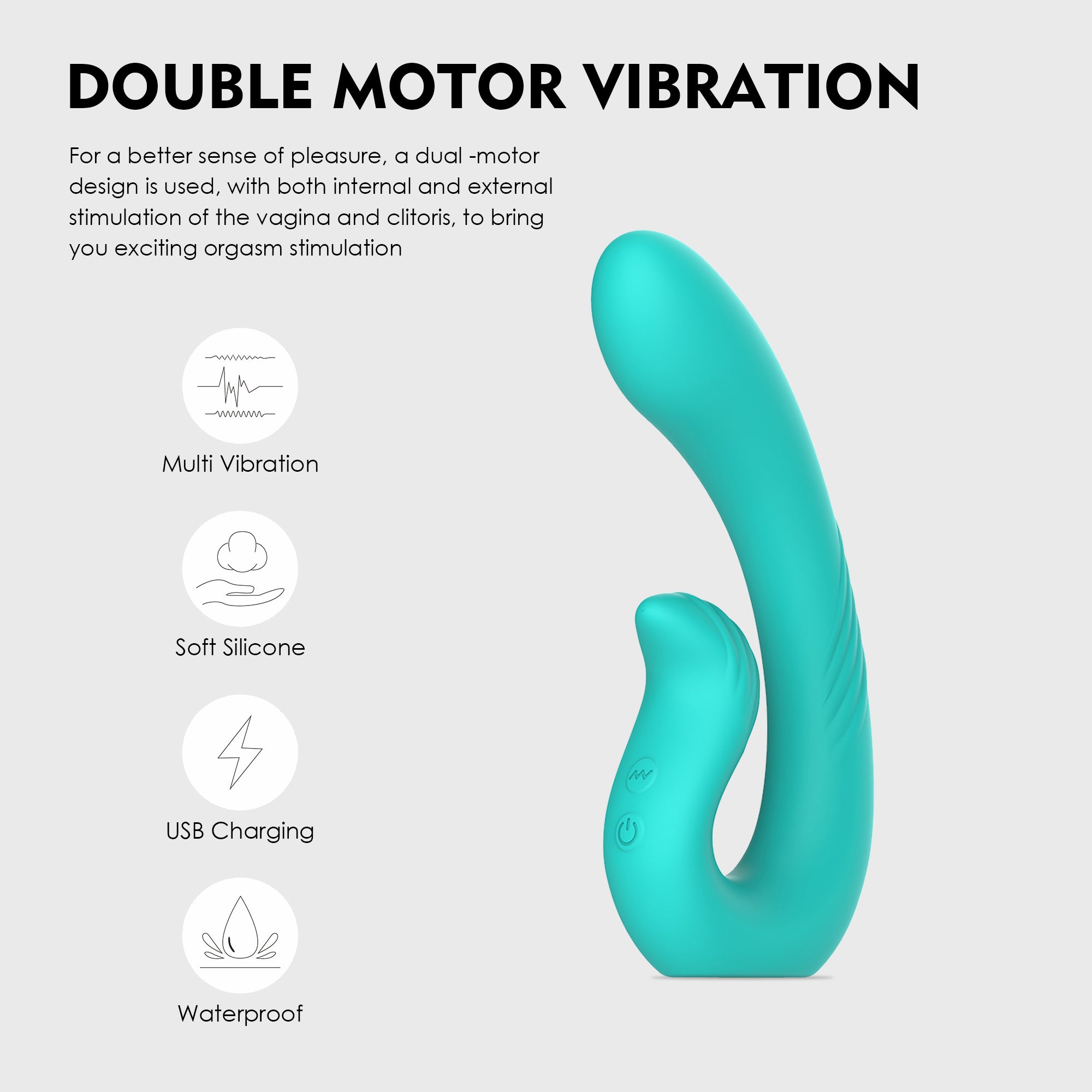 DuoWave – Double-Head 10-Mode Dual Vibration Massager