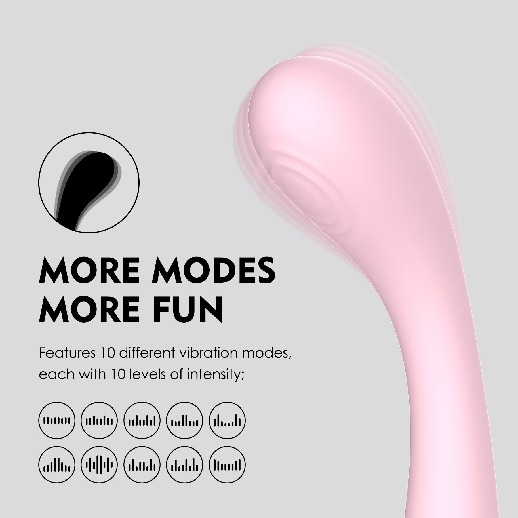 BlushWave – 10-Mode Liquid Silicone G-Spot Massager